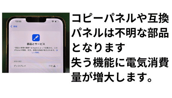 コピーパネルの注意事項