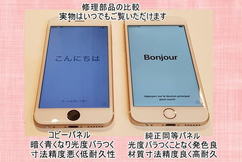 コピーパネルとの精彩差が分かるの写真