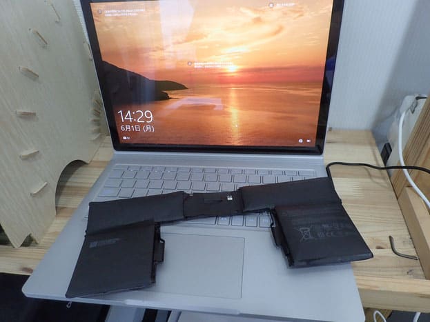 Surface　BOOKバッテリー交換