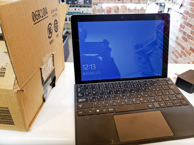 Surface Pro５　オンライン郵送修理でゆうパックで届いた状態