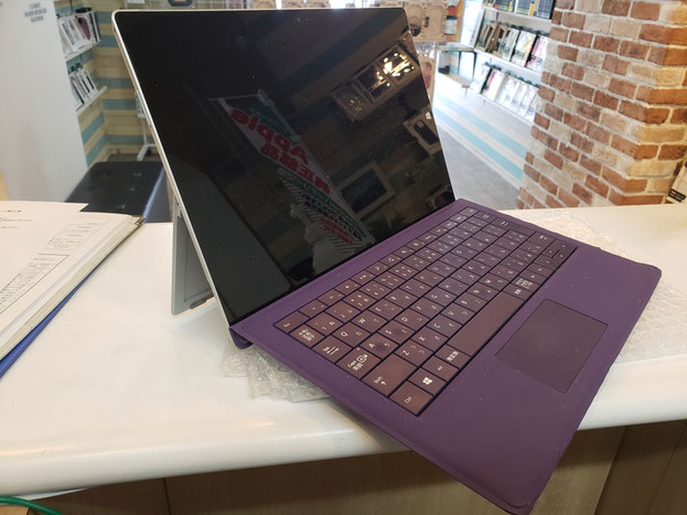 Surface Book オンライン郵送修理でゆうパックで届いた状態